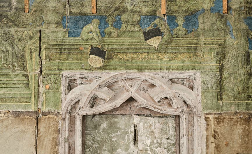 La porte murée donnant sur le premier étage de l’actuelle tour de l’Horloge, 1508 © SBC Alain Kilar