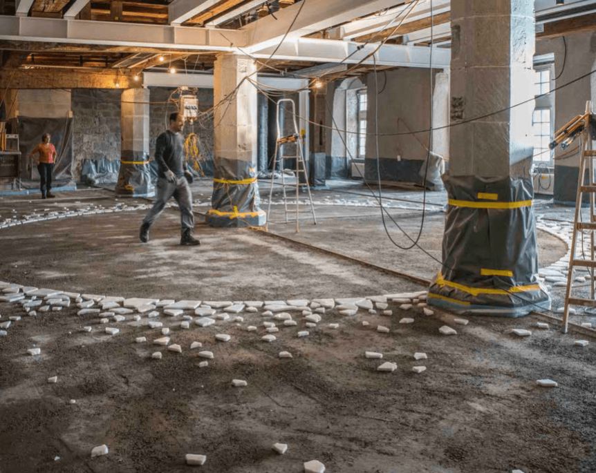 Étapes de réalisation de l’œuvre, novembre 2021-février 2022 © Primula Bosshard